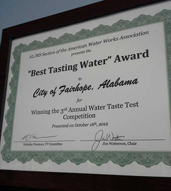 ARWA Best Tasting Water Award